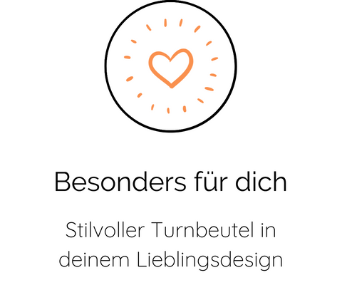 Besonders für dich | Stilvoller Turnbeutel in deinem Lieblingsdesign