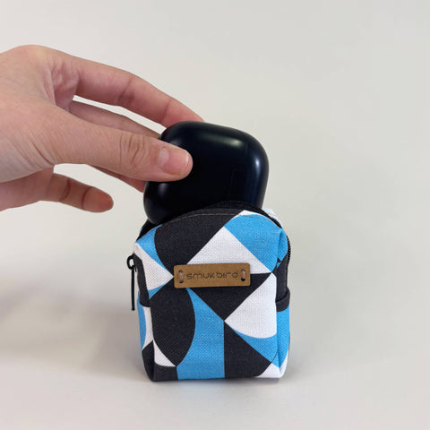 Mini-sac pour écouteurs & co. | fabriqué à partir de coton biologique | Formes de conception | Modèle PocketCube