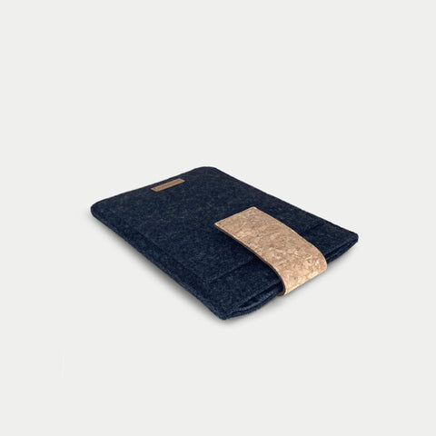 Housse pour PocketBook InkPad X Pro | avec fermeture magnétique et compartiment supplémentaire | anthracite - Tracks | Modèle "HAKA"