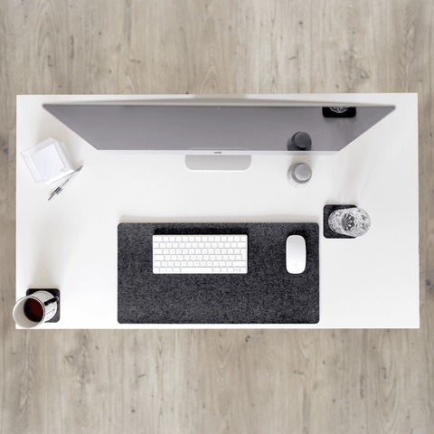 Sous-main en feutre et liège | 45x65cm | anthracite