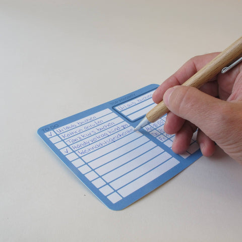 Cartes de notes « ToDo » | Pack de recharge de 50 pièces en papier recyclé