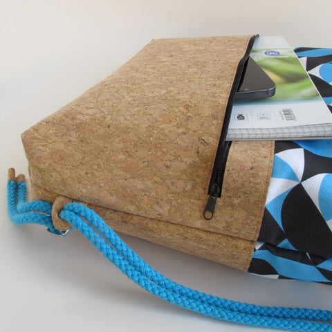 Sac de sport, sac à dos | en coton et liège | Formes