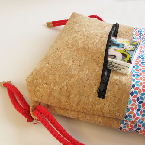 Sac à dos pour enfants, petit sac à dos | en coton et liège | Coloré