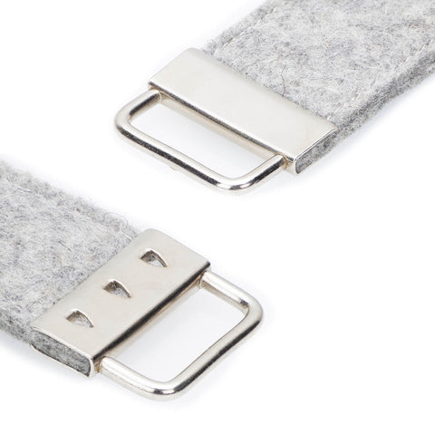 Porte-clés en feutre | gris clair