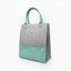 Shopper-Bag aus Wollfilz & Kork | Hellgrau - Azur | Modell BAGG