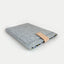 Coque pour MacBook Air 13 | avec fermeture magnétique et compartiment supplémentaire  | gris clair - Bloom | Modèle "HAKA"