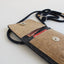 Sac bandoulière pour Google Pixel Fold | en feutre et coton bio | anthracite - bloom | modèle KEDJA