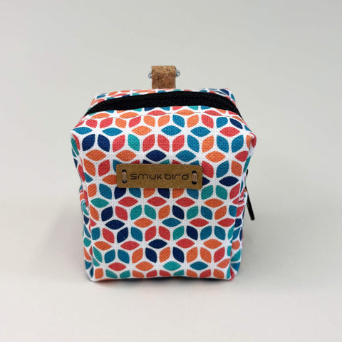 Mini-sac pour écouteurs & co. | fabriqué à partir de coton biologique | Design coloré | Modèle PocketCube