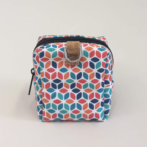 Mini-sac pour écouteurs & co. | fabriqué à partir de coton biologique | Design coloré | Modèle PocketCube
