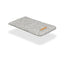 Stylish gray felt phone pouch for Motorola Razr 50 ultra with leather logo detail, perfect fit and warm insulation.