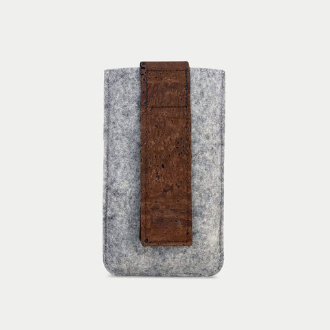 Pochette de ceinture pratique pour iPhone 11 Pro Max | avec fermeture magnétique et compartiment pour cartes | gris clair | modèle CLIP