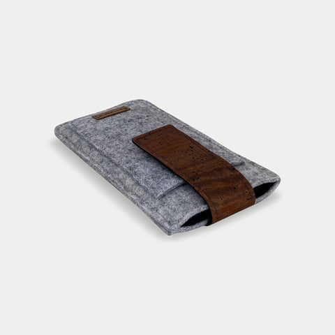 Pochette de ceinture pratique pour iPhone 11 Pro | avec fermeture magnétique et compartiment pour cartes | gris clair | modèle CLIP