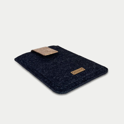 Coque pour Kobo Elipsa | avec fermeture magnétique et compartiment supplémentaire | anthracite - Rayures | modèle "HAKA"