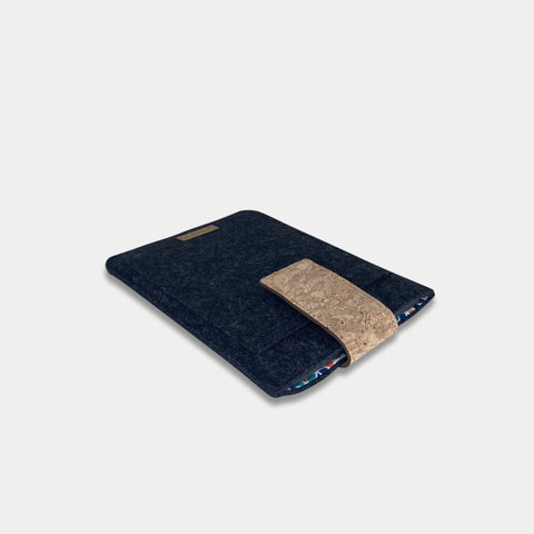 Coque pour reMarkable 1 | avec fermeture magnétique et compartiment supplémentaire | anthracite - Colorful | modèle "HAKA"