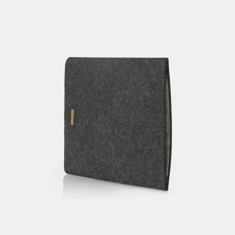 Coque pour Samsung Galaxy Book 3 360 | en feutre et coton biologique | anthracite - pistes | Modèle "LAISSER"