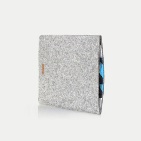 Coque pour Acer Nitro 16 | en feutre et coton biologique | gris clair - formes | Modèle "LAISSER"