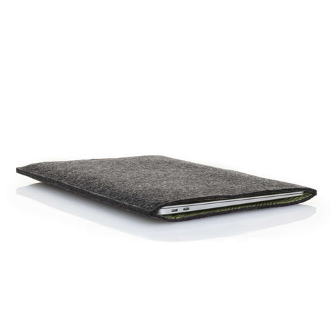 Coque pour Samsung Galaxy Book 3 360 | en feutre et coton biologique | anthracite - rayures | Modèle "LAISSER"