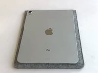Étui pour iPad - 10e génération | en feutre et coton biologique | gris clair - coloré | Modèle "LAISSER"