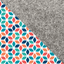 Housse pour PocketBook Verse | avec fermeture magnétique et compartiment supplémentaire | gris clair - Colorful | Modèle "HAKA"