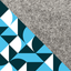 Sac bandoulière pour Google Pixel 9 | en feutre et coton biologique | gris clair - formes | Modèle KEDJA