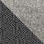 Sac bandoulière pour Google Pixel Fold | en feutre et coton bio | gris clair - tracks | Modèle KEDJA