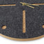 Horloge murale en feutre et liège 30 cm | anthracite - or | Conception : Odense