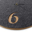 Horloge murale en feutre et liège 30 cm | anthracite - noir | Conception : Aarhus