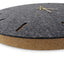 Horloge murale en feutre et liège 30 cm | anthracite - or | Conception : Copenhague