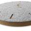 Horloge murale en feutre et liège 30 cm | gris clair - or | Conception : Copenhague