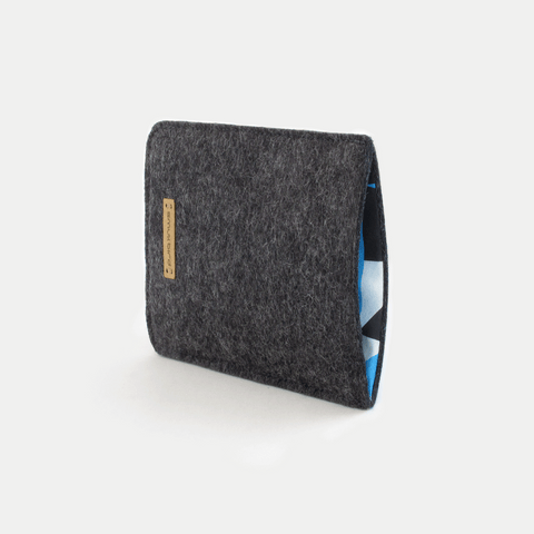 Housse de téléphone pour Google Pixel 4a | en feutre et coton biologique | anthracite - formes | Modèle "LAISSER"