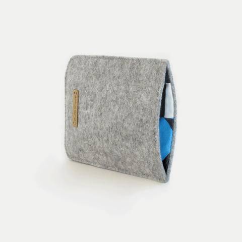Housse de téléphone pour Samsung Galaxy S20 Plus | en feutre et coton biologique | gris clair - formes | Modèle "LAISSER"