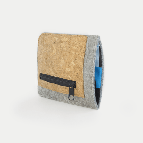 Housse de téléphone avec compartiment pour cartes pour Xiaomi 12 | gris clair - formes | Modèle "ZIP"