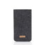 Housse de téléphone avec compartiment pour cartes sur mesure | anthracite - pistes | Modèle "ZIP"