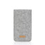 Housse de téléphone avec compartiment pour cartes pour Xiaomi Poco M5  | gris clair - formes | Modèle "ZIP"