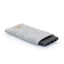 Coque de téléphone portable pour iPhone X/XS | en feutre et coton biologique | gris clair - coloré | Modèle "LAISSER"