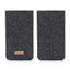 Housse de téléphone avec compartiment pour cartes pour iPhone 14 Plus | anthracite - formes | Modèle "ZIP"