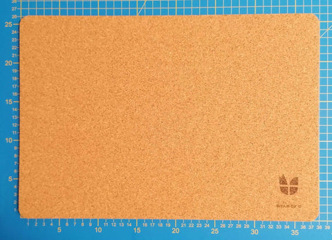 Tapis pour MacBooks en feutre et en liège | 26x38cm | gris clair