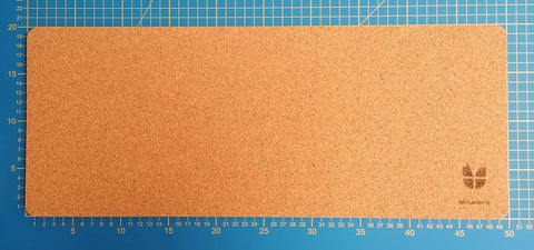 Tapis de bureau en feutre et liège | 20x50cm | anthracite