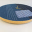 Horloge murale Wabi Sabi Denim ronde 30 cm | Jean - gold | Conception : Nagoya