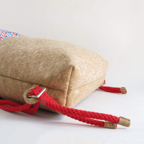 Sac de sport, sac à dos | en coton et liège | Coloré