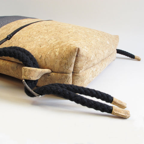 Sac à dos pour enfants, petit sac à dos | en coton et liège | pistes