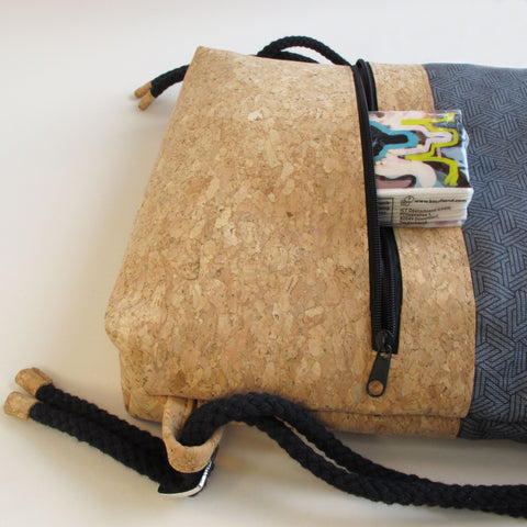 Sac à dos pour enfants, petit sac à dos | en coton et liège | pistes