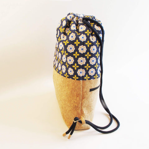 Sac à dos pour enfants, petit sac à dos | en coton biologique et liège | Floraison