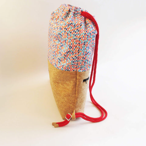 Sac de sport, sac à dos | en coton et liège | Coloré