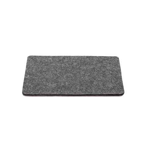 Tapis de souris en feutre et liège | 20x25cm | anthracite