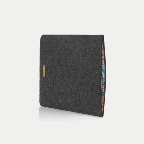 Étui pour Surface Pro 9 | en feutre et coton biologique | anthracite - coloré | Modèle "LAISSER"