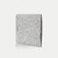 Coque pour Galaxy Tab S6 lite | en feutre et coton biologique | gris clair - pistes | Modèle "LAISSER"