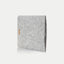 Coque pour Galaxy Tab A9 | en feutre et coton biologique | gris clair - pistes | Modèle "LAISSER"