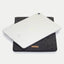Coque pour Galaxy Tab S8 | en feutre et coton biologique | anthracite - floraison | Modèle "LAISSER"