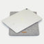 Coque pour Galaxy Tab S8 | en feutre et coton biologique | gris clair - rayures | Modèle "LAISSER"